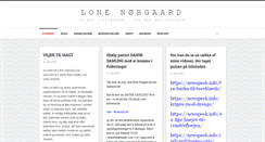 Desktop Screenshot of lone-noergaard.dk