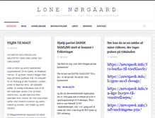 Tablet Screenshot of lone-noergaard.dk